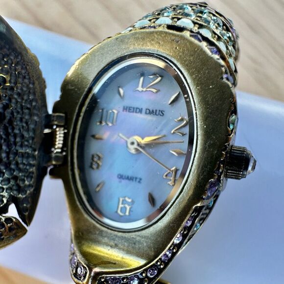 Heidi Daus “Glittering Guardian Fu Dog” ➕ Hidden Watch Statement Bracelet main image 10